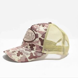 ⭐ Your Highness OG Desert Camo Trucker Hat – Y2K Patch Mesh Cap